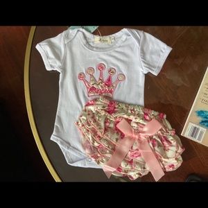Princess 2 pc Baby Girl Set - 0-3 mth